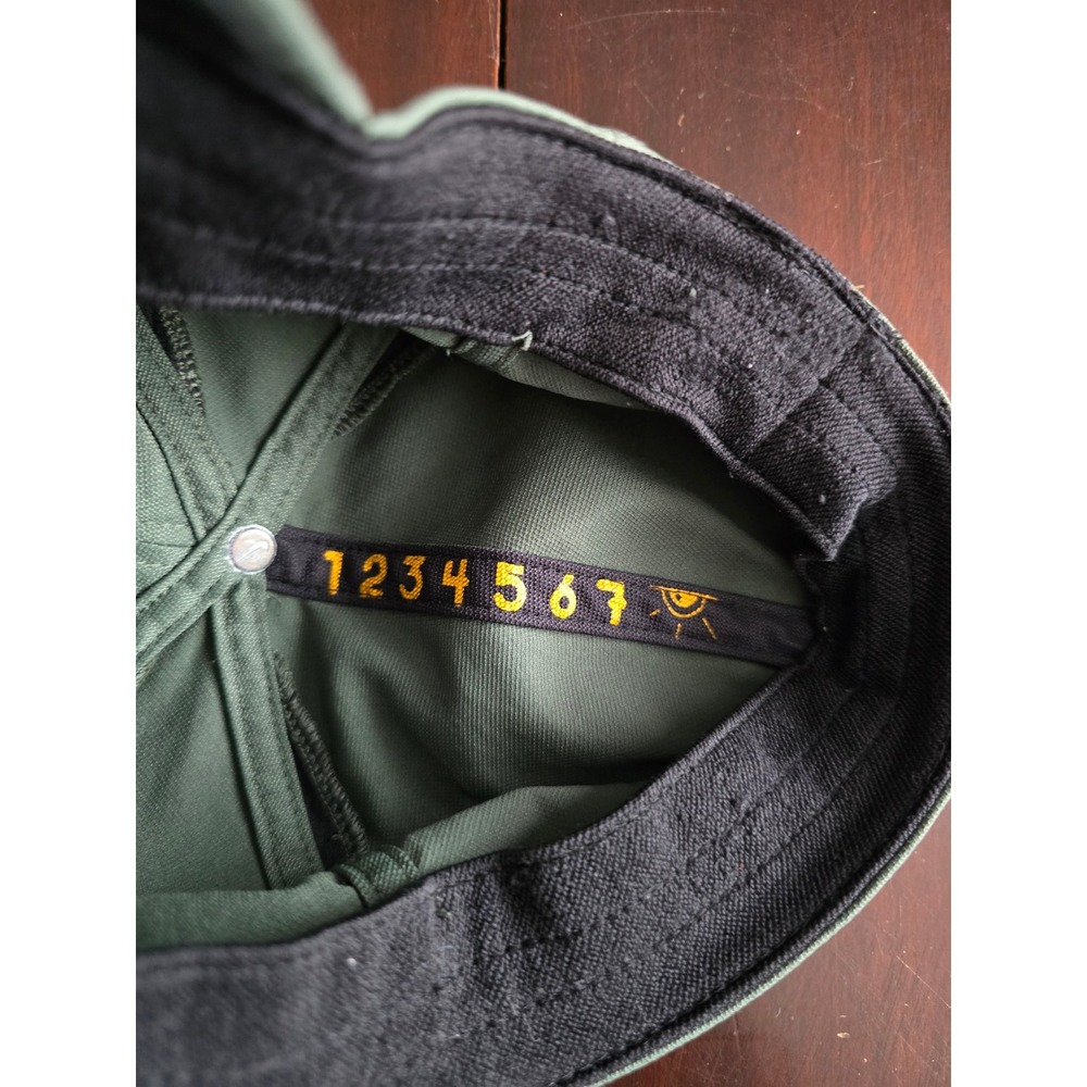 Nike Livestrong Hat Mens Olive Green Yellow Adjustable‎ Baseball Cap Swoosh - Picture 3 of 5